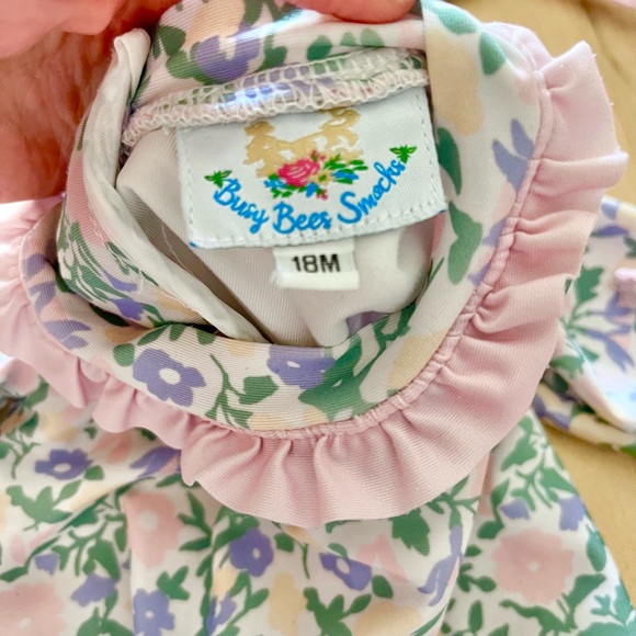 Ruffle Butts Bathing Suit and Sun Hat - Picture 4 of 7